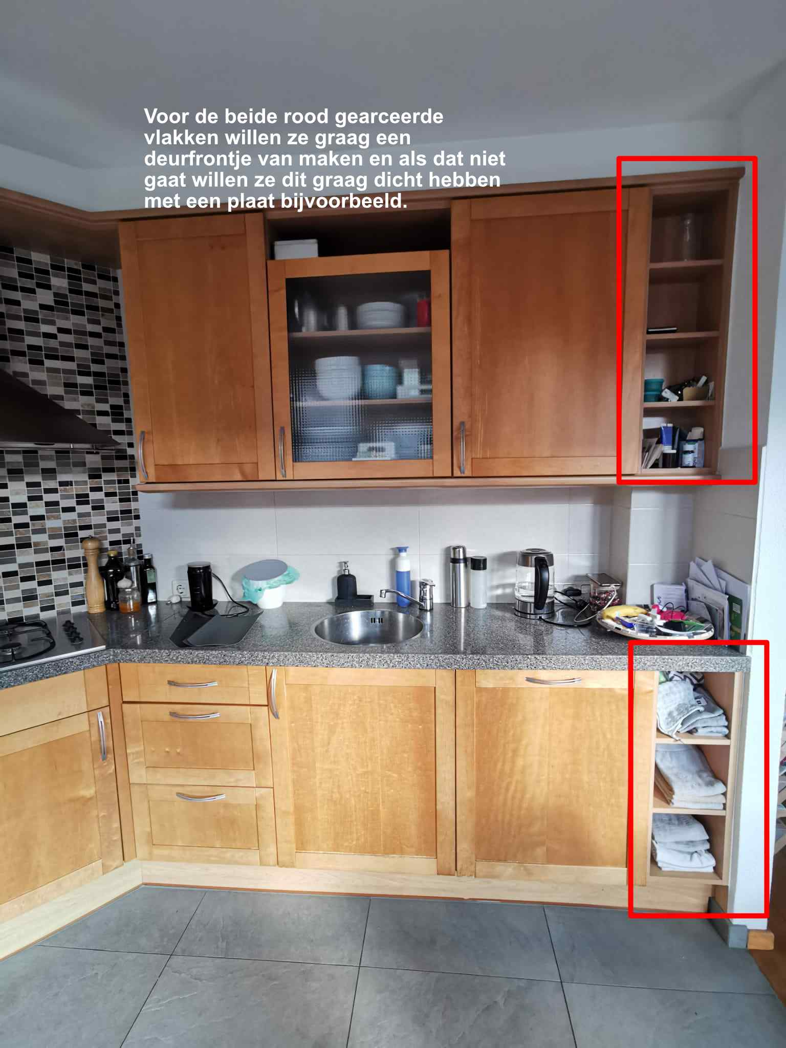 Voor: Keuken in huidige staat vernieuwen: de keuken vóór de renovatie